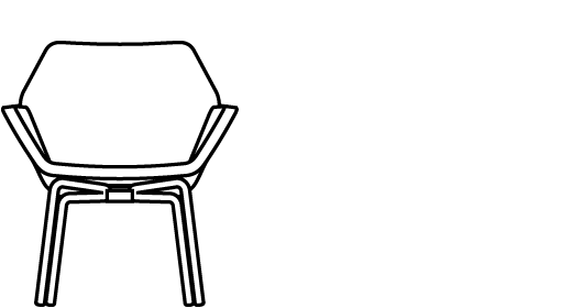 Cahoots Side Lounge Chair 9061 Line Drawing 