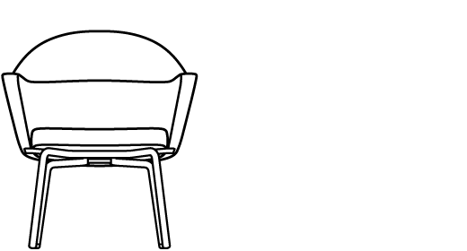 Collo Lounge Chair 10362 Line Drawing 