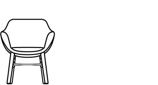 Ponder Side Chair with Arms 68732 Line Drawing 