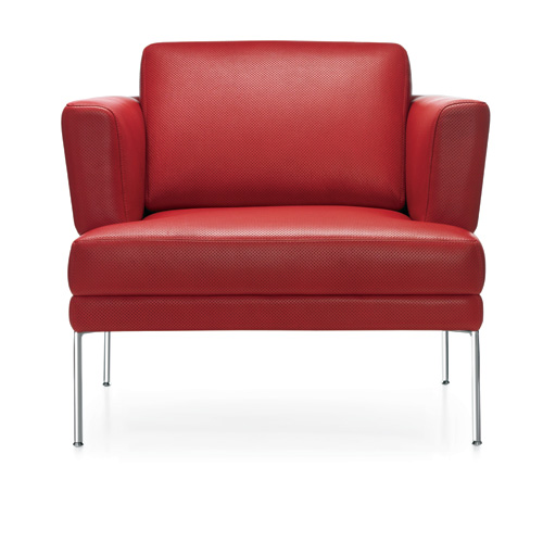 Branden red chair front