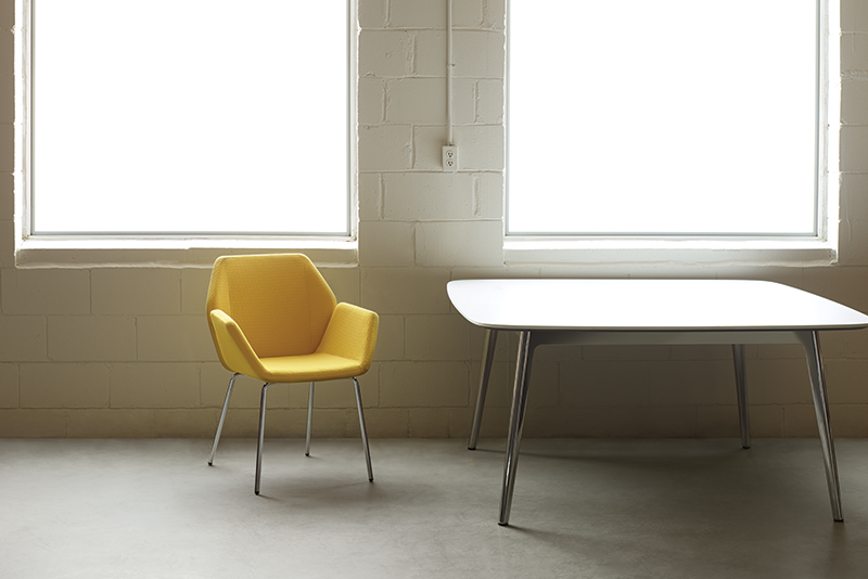 Cahoots side chair with Syz conference table