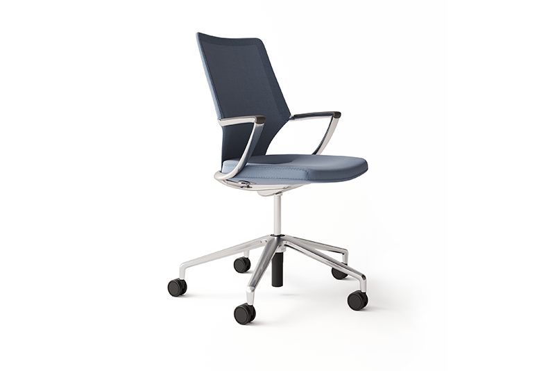 Mid mesh back office chair with 5-star aluminum base