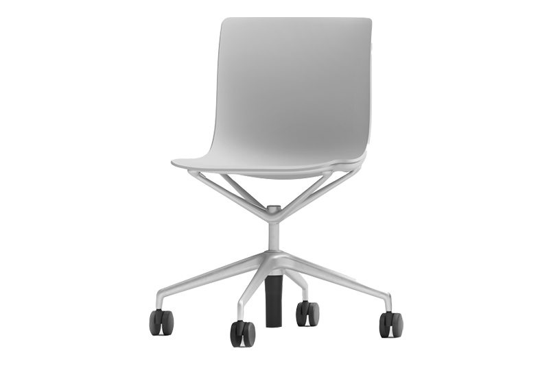EPIX 76203 Side chair, plastic shell, 4-star aluminum base