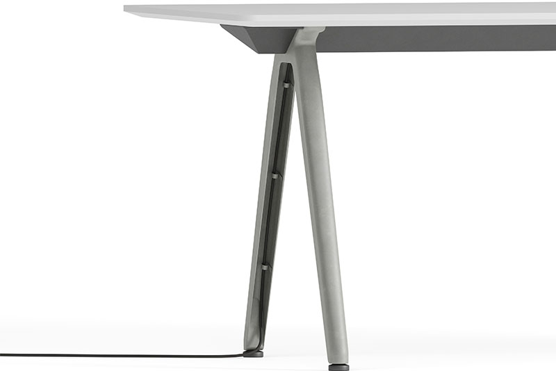 GSD 89401 conference table with power cord details under table down leg