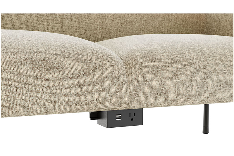 Electric two seater sofa power details