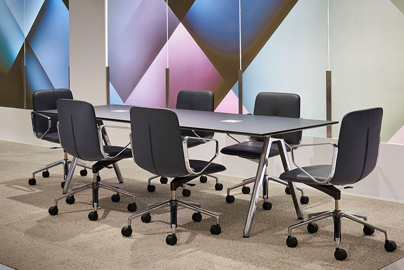 Swav low back conference chairs around the GSD conference table