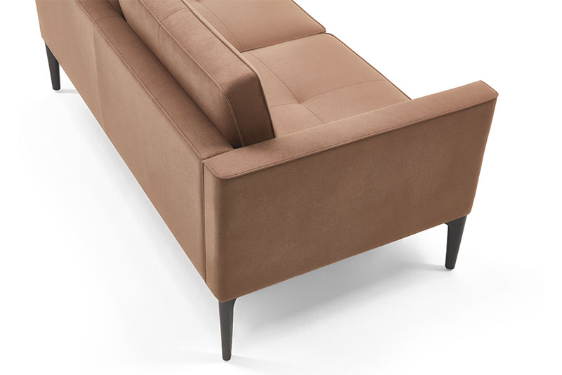 Symm two seater sofa with ash legs