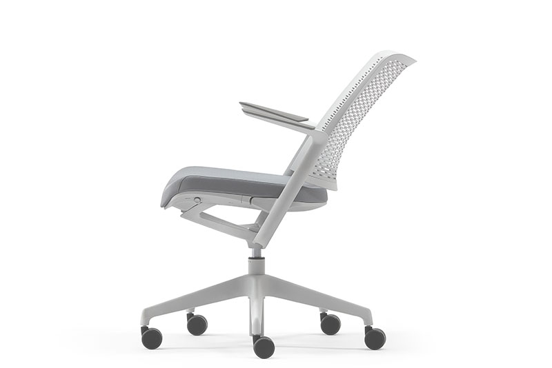 Foryu Task and Conference chair in white on a white background