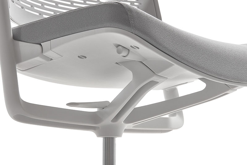 Foryu Task and Conference chair in white underside on a white background