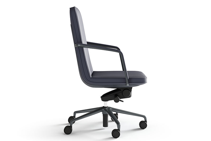 Swav mid back conference chair side view