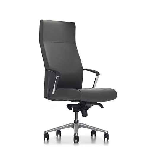 Vanilla high back conference chair on white background