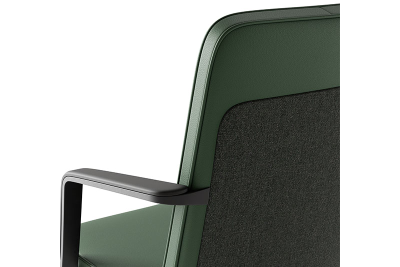 Swav mid back conference chair back combo cover details