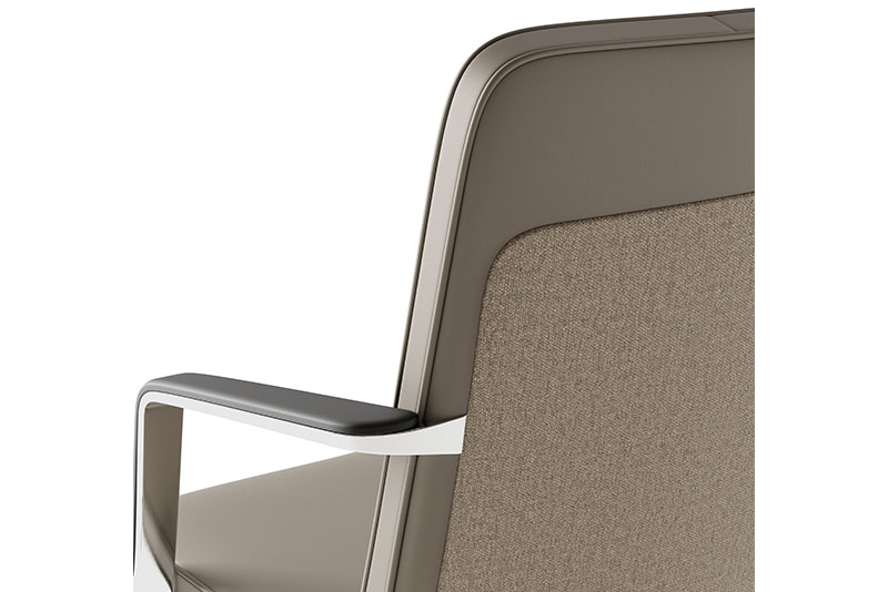Swav mid back conference chair back combo cover details