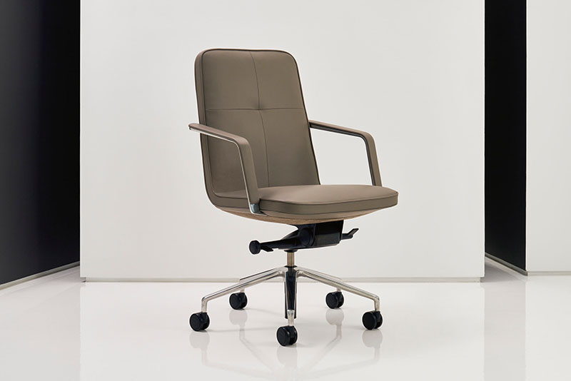 Swav mid back conference chair on white background